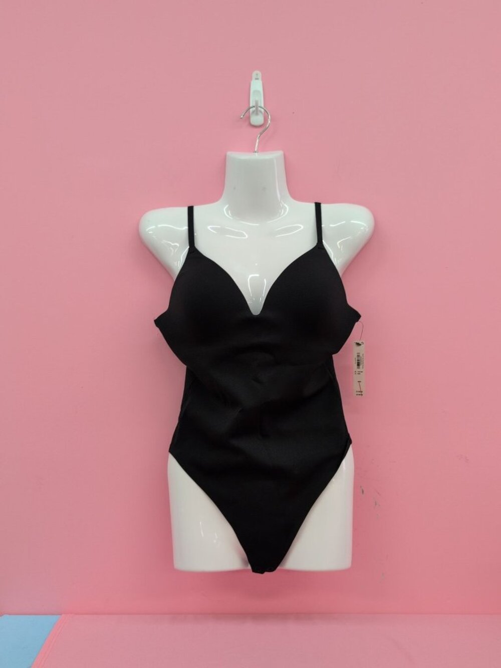 Victoria Secret Luxe Contour Push Up Bodysuit Medium Black